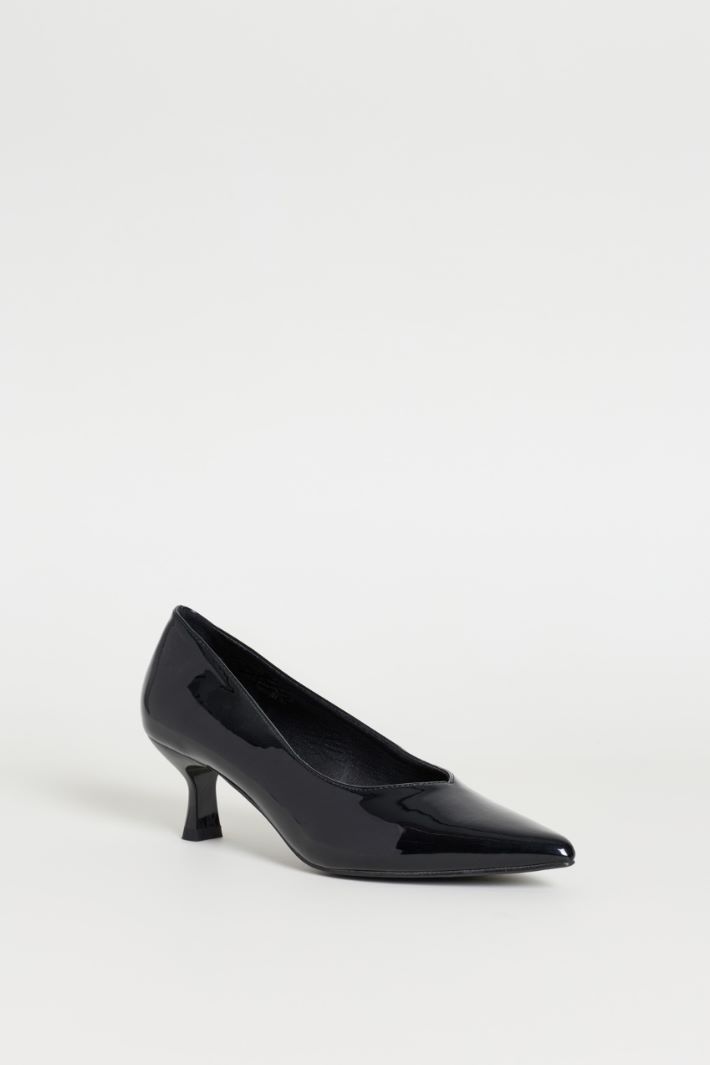 Low-Heeled Court Shoes - BLACK - Intrend - 2