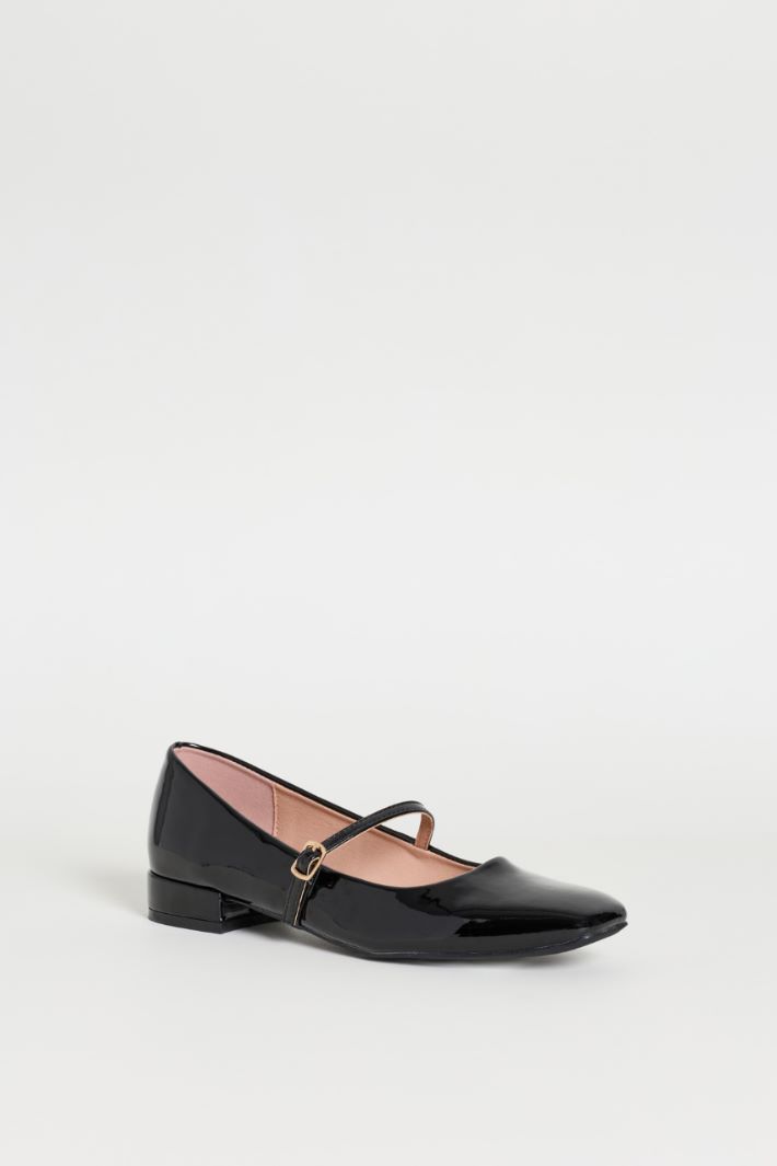 Patent ballet flats - BLACK - Intrend - 2
