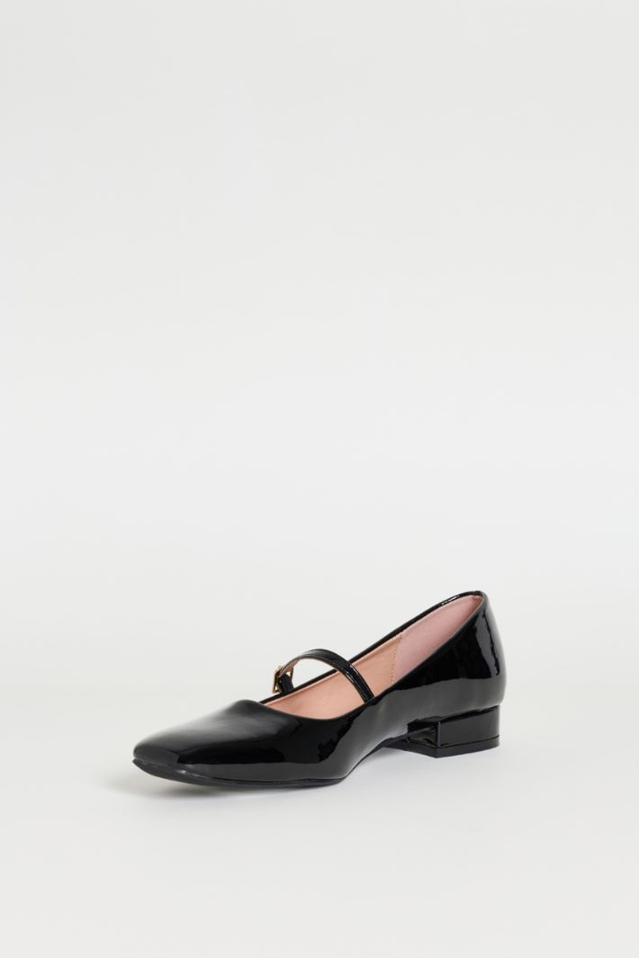 Patent ballet flats - BLACK - Intrend - 3