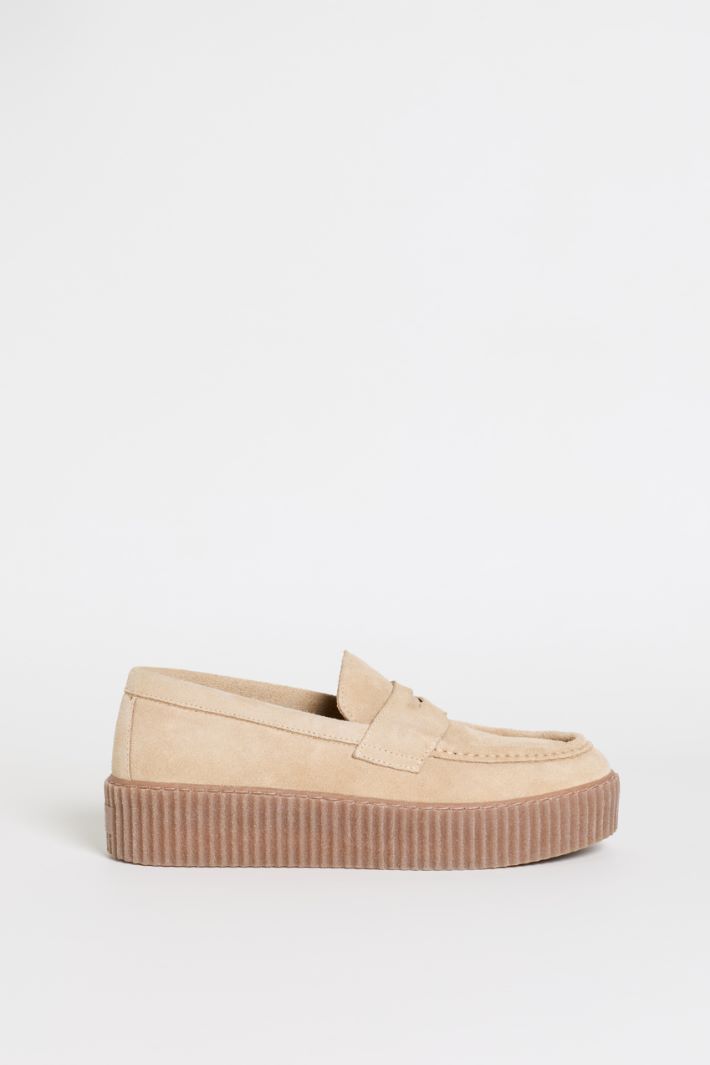 Platform loafers - BEIGE - Intrend