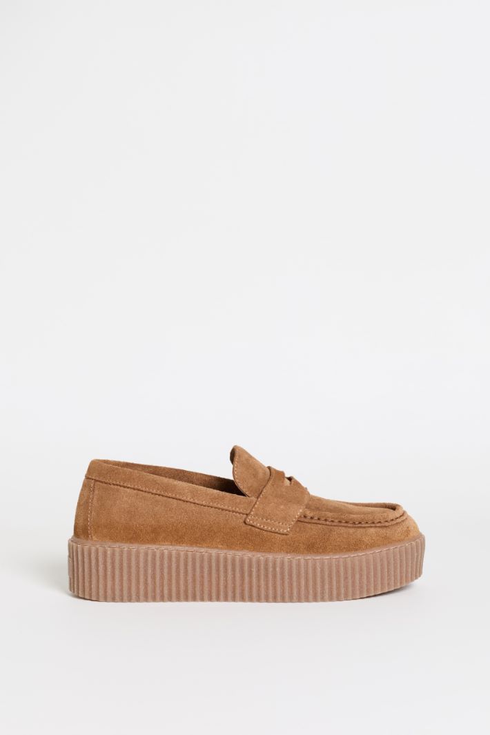 Platform loafers - CAMEL - Intrend