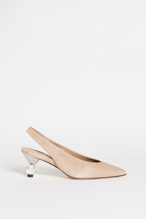 Suede slingbacks - Intrend