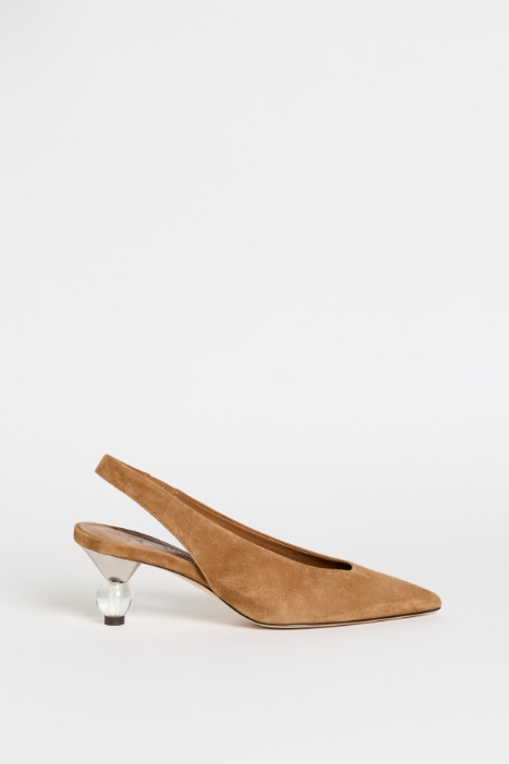 Suede slingbacks - Intrend