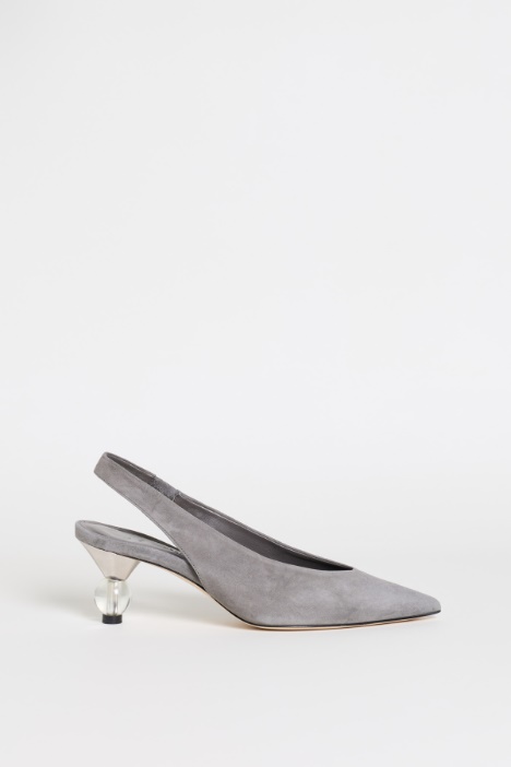 Slingbacks en daim - Intrend