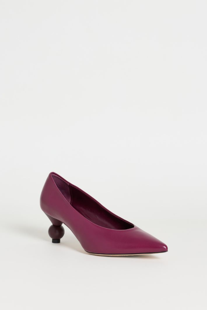 Décolleté con tacco boule - VIOLA - Intrend - 2