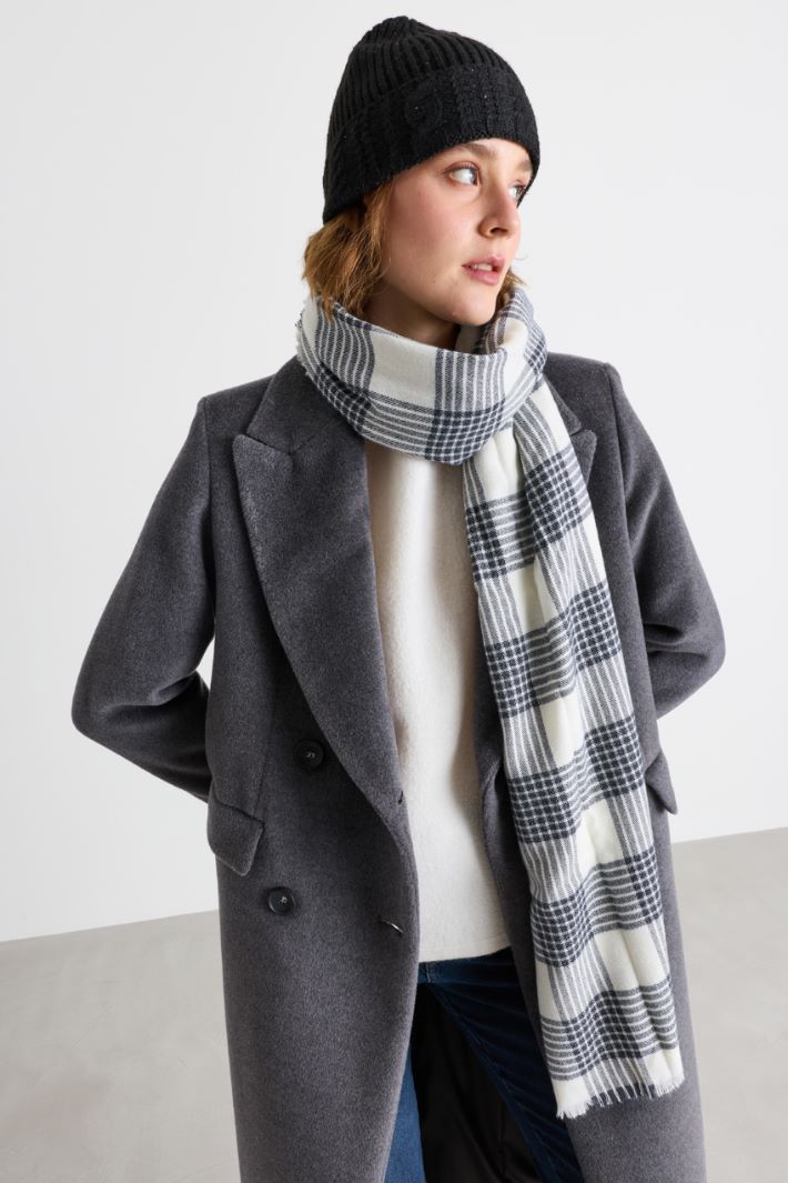Stola con motivo stampato - BIANCO GRIGIO - Intrend