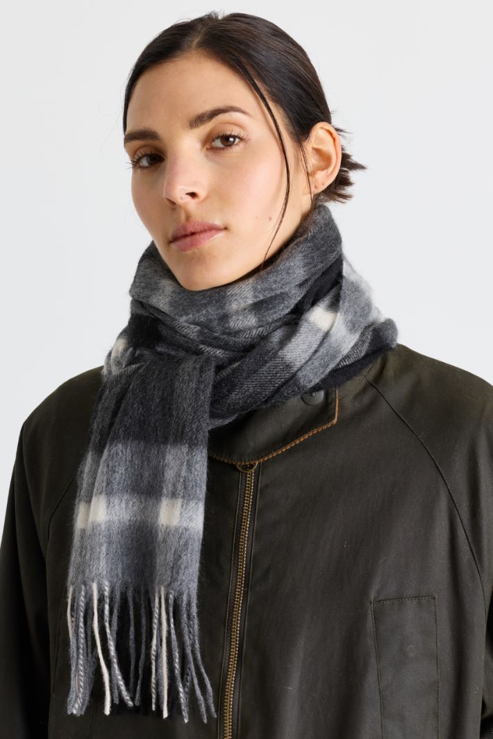 Sciarpa jacquard - NERO BIANCO - Intrend