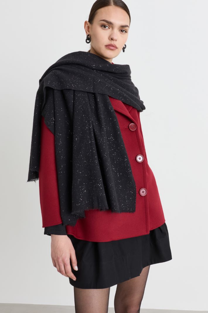 Estola con flecos - NEGRO - Intrend - 2