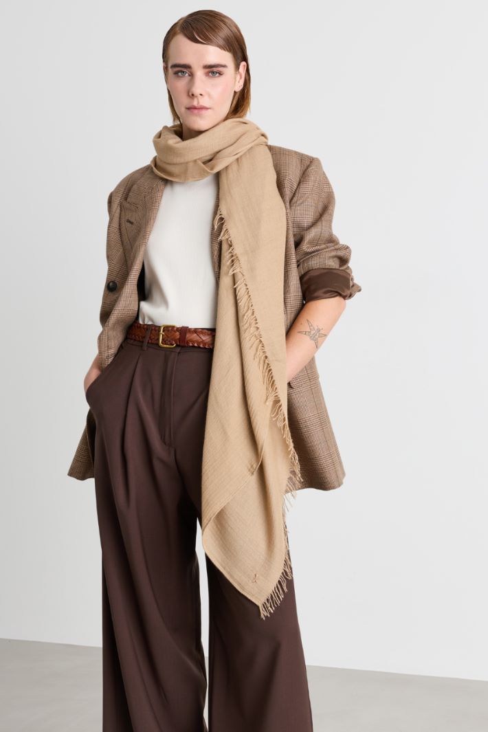 Viscose Shawl - CAMEL - Intrend