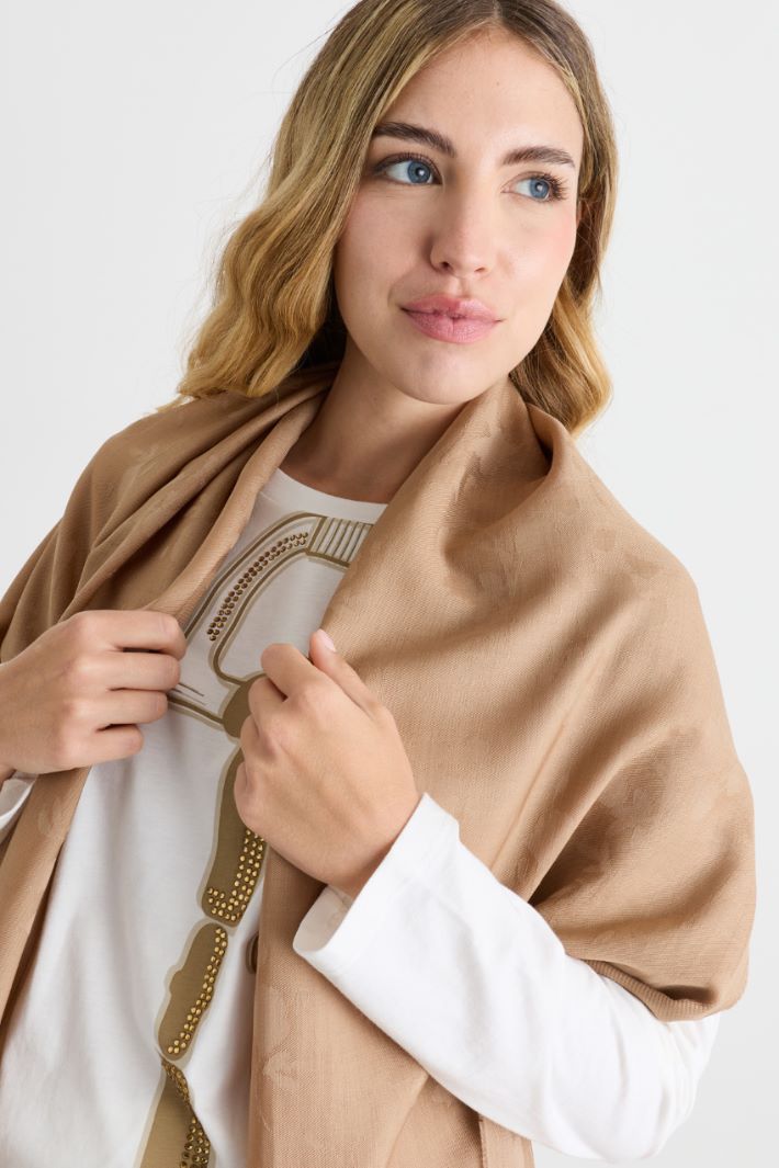 Stola jacquard - CAMMELLO - Intrend - 2