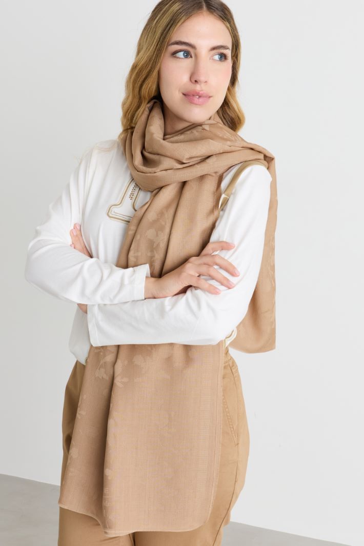 Stola jacquard - CAMMELLO - Intrend