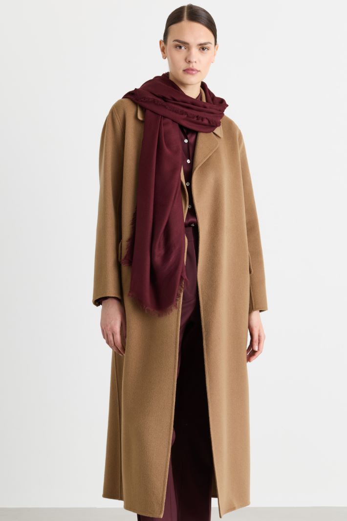 Viscose stole - BORDEAUX - Intrend - 2