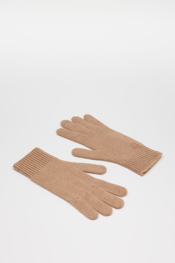 Cashmere gloves - CAMEL - Intrend