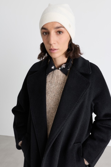 Ribbed cashmere hat - Intrend