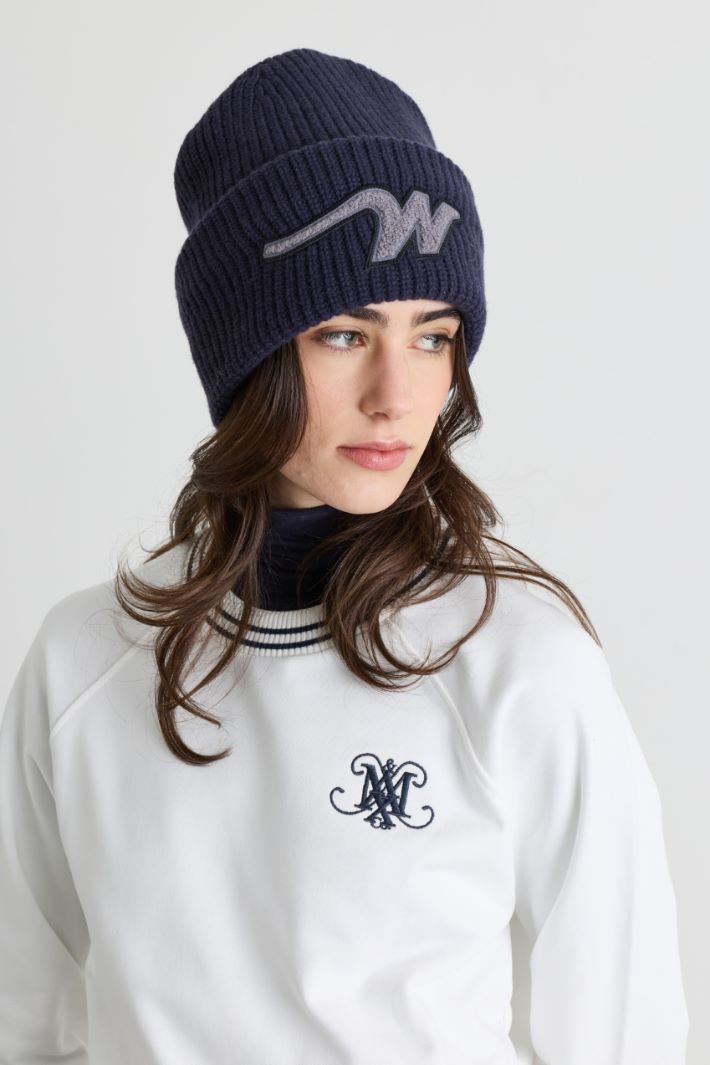Ribbed hat - BLUE - Intrend - 2