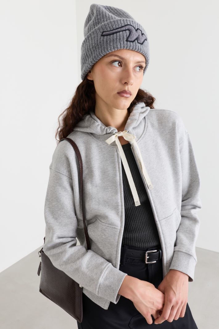 Ribbed hat - GREY - Intrend