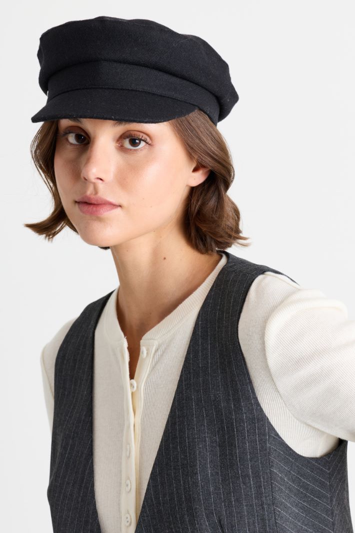 Cappello Sailor in panno - NERO - Intrend - 2