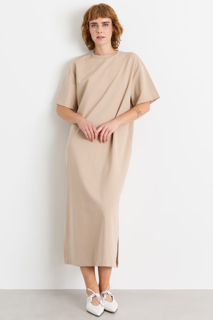 T-shirt dress - BEIGE - Intrend - 2