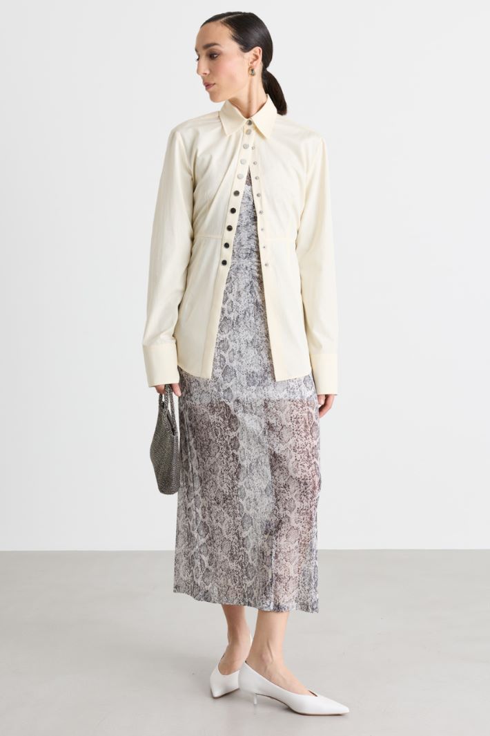 Abito in jersey tulle - ANIMALIER - Intrend