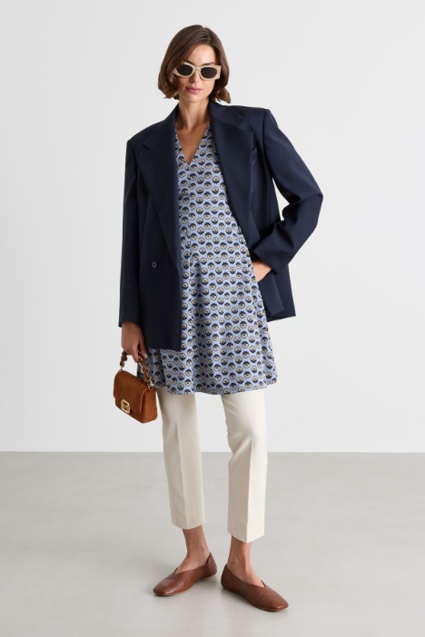 Short printed jersey dress - Intrend