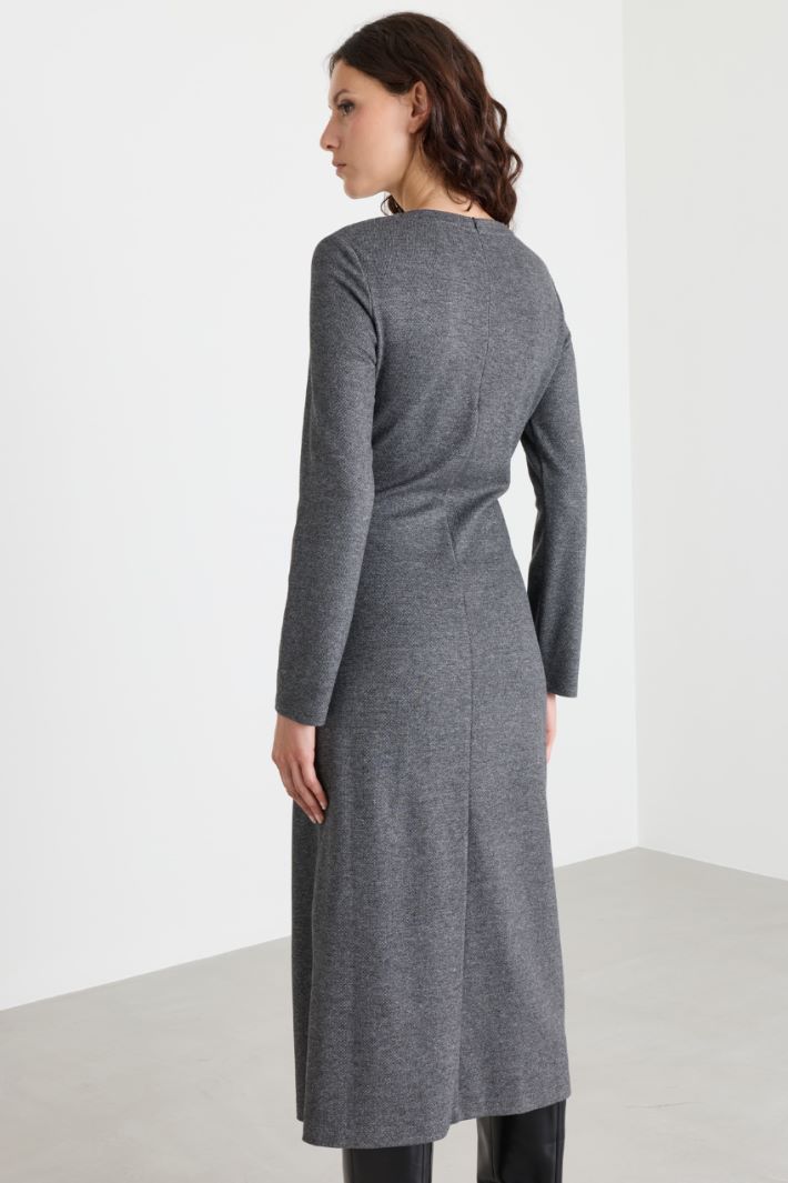 Jersey dress - GREY - Intrend - 4