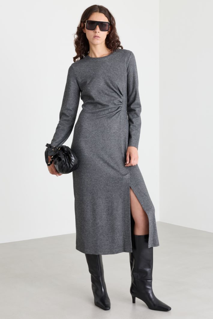 Jersey dress - GREY - Intrend