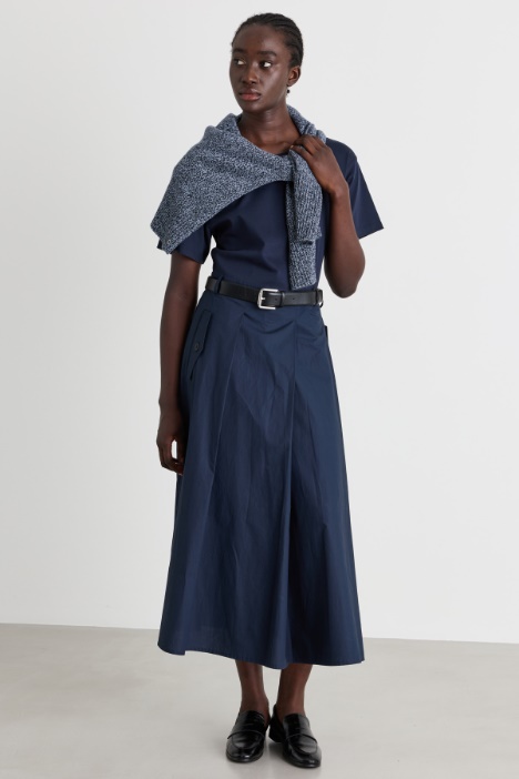 Jersey and poplin dress - Intrend