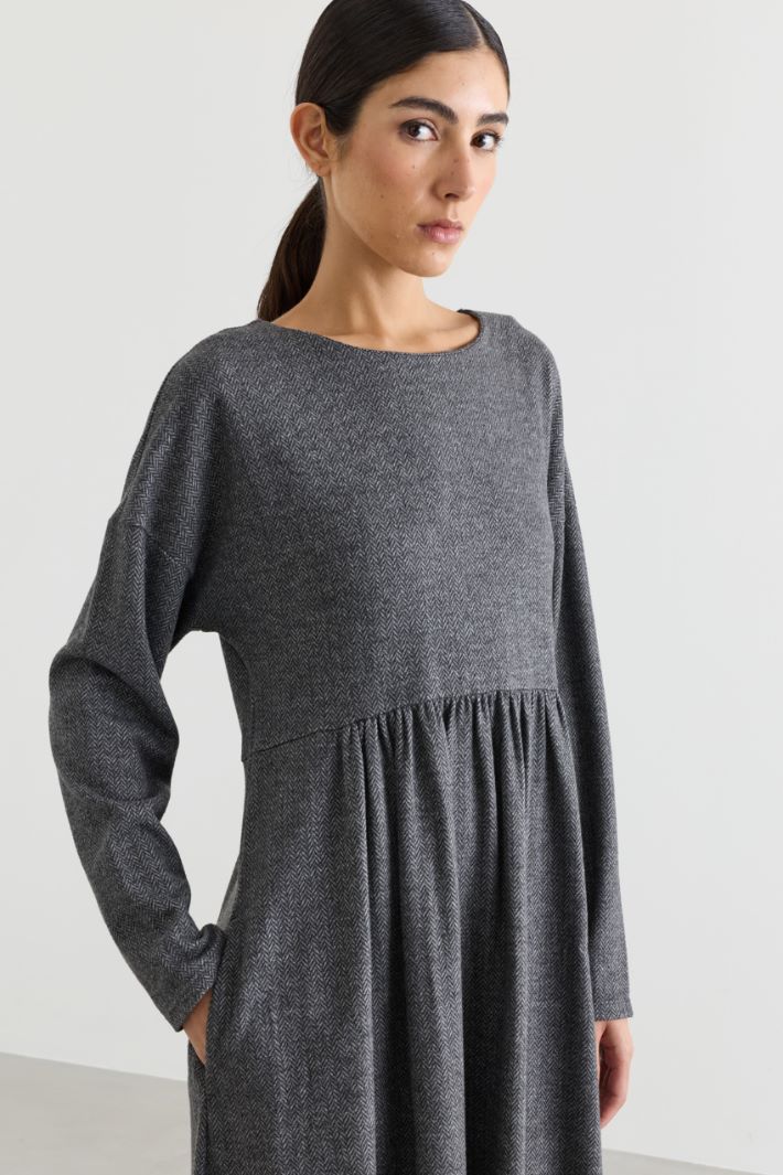 Jersey dress - GREY - Intrend - 3