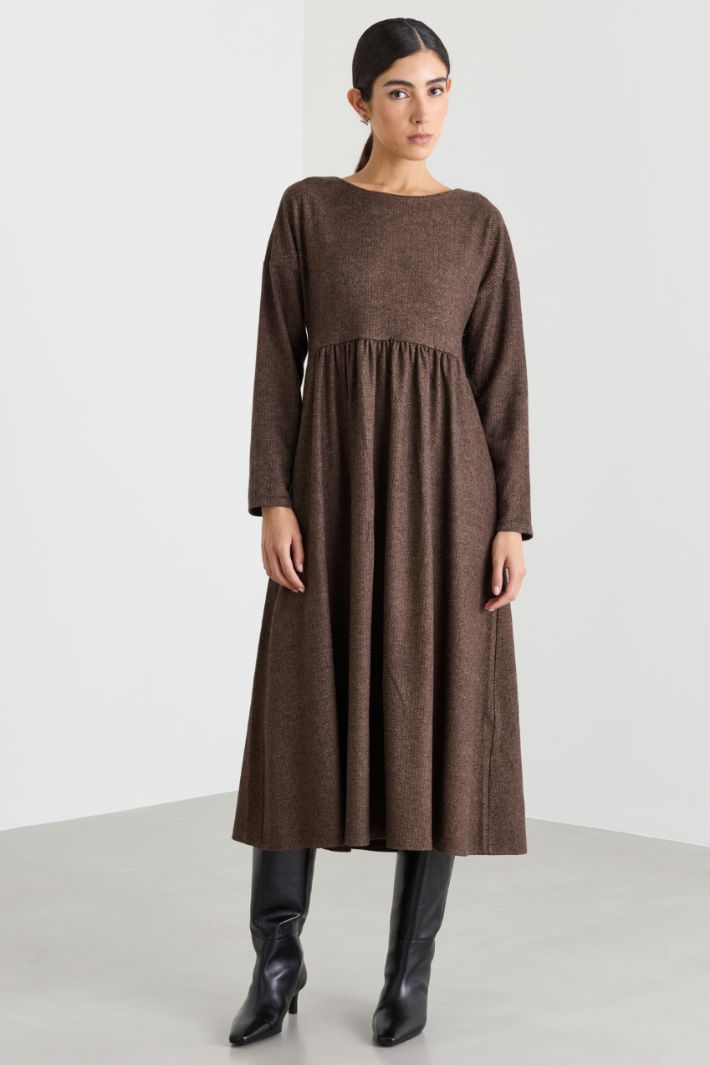Jersey dress - BROWN - Intrend - 2