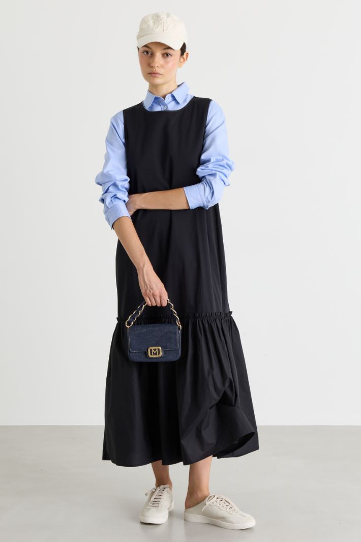 Flared jersey dress - BLACK - Intrend