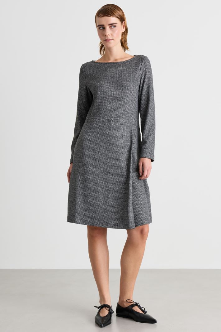 Jacquard jersey dress - GREY - Intrend - 2