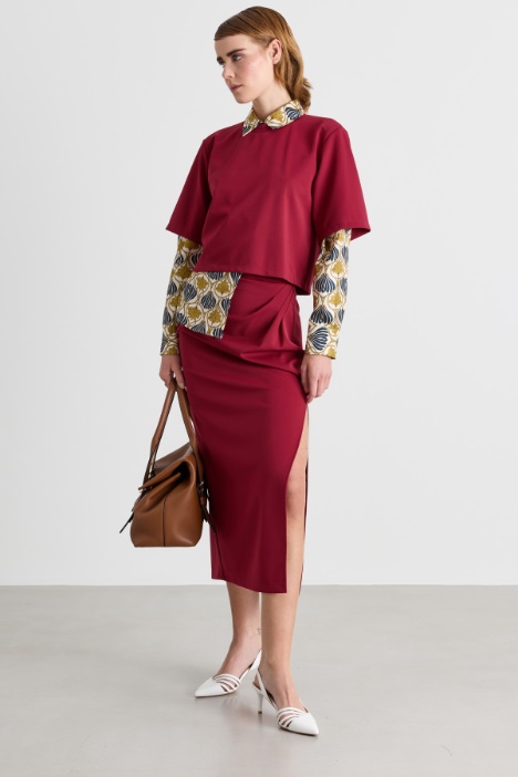 Jersey top and skirt co-ord - Intrend