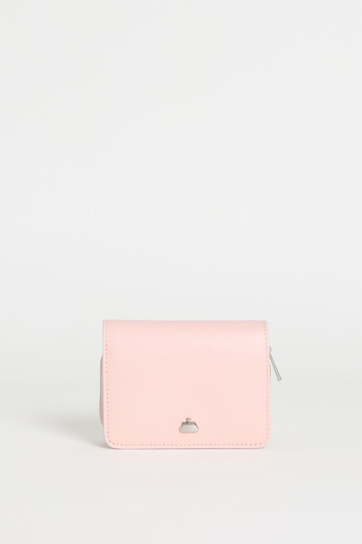 Leather Wallet - PINK - Intrend