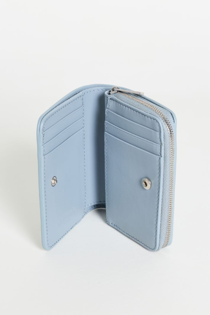 Leather Wallet - LIGHT BLUE - Intrend - 2