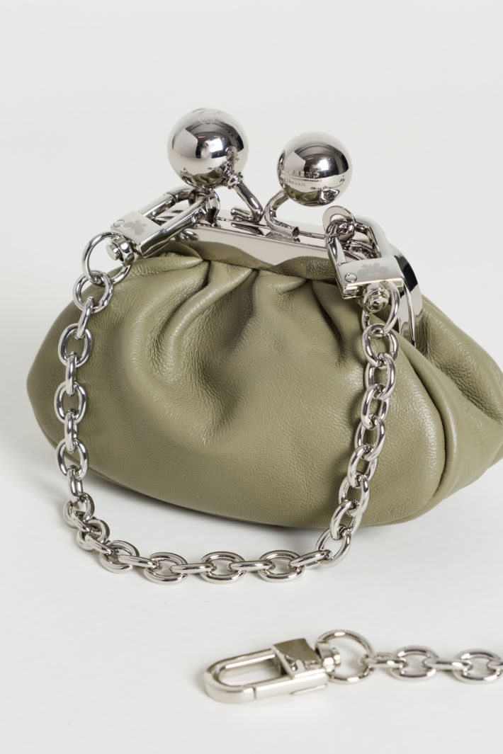 Mini Leather Clutch - GREEN - Intrend - 2