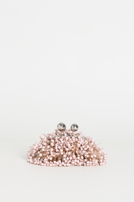 Clutch in in raso e paillettes - Intrend