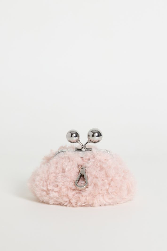 Cosy Fabric Clutch Bag - PINK - Intrend - 3