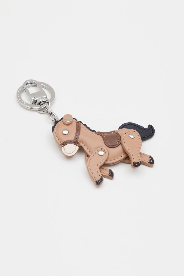 Leather keyring - BROWN - Intrend - 2
