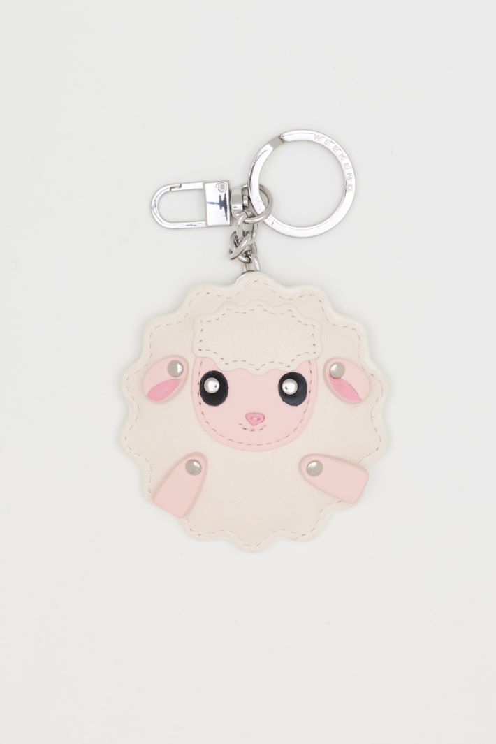Portachiavi in pelle - BIANCO ROSA - Intrend
