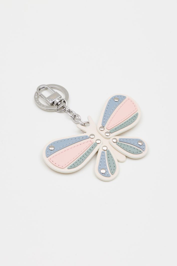 Leather keyring - LIGHT BLUE - Intrend - 2