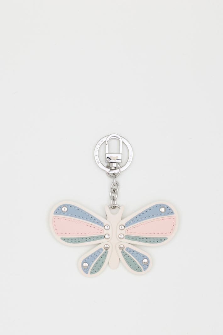 Leather keyring - LIGHT BLUE - Intrend