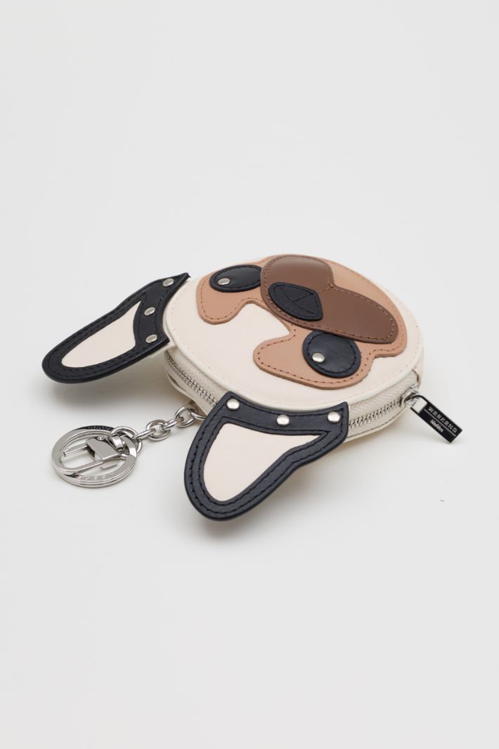 Leather Keyring - WHITE - Intrend - 2