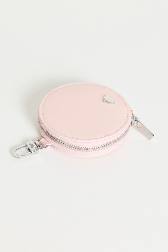 Portamonete in pelle liscia - ROSA - Intrend - 2