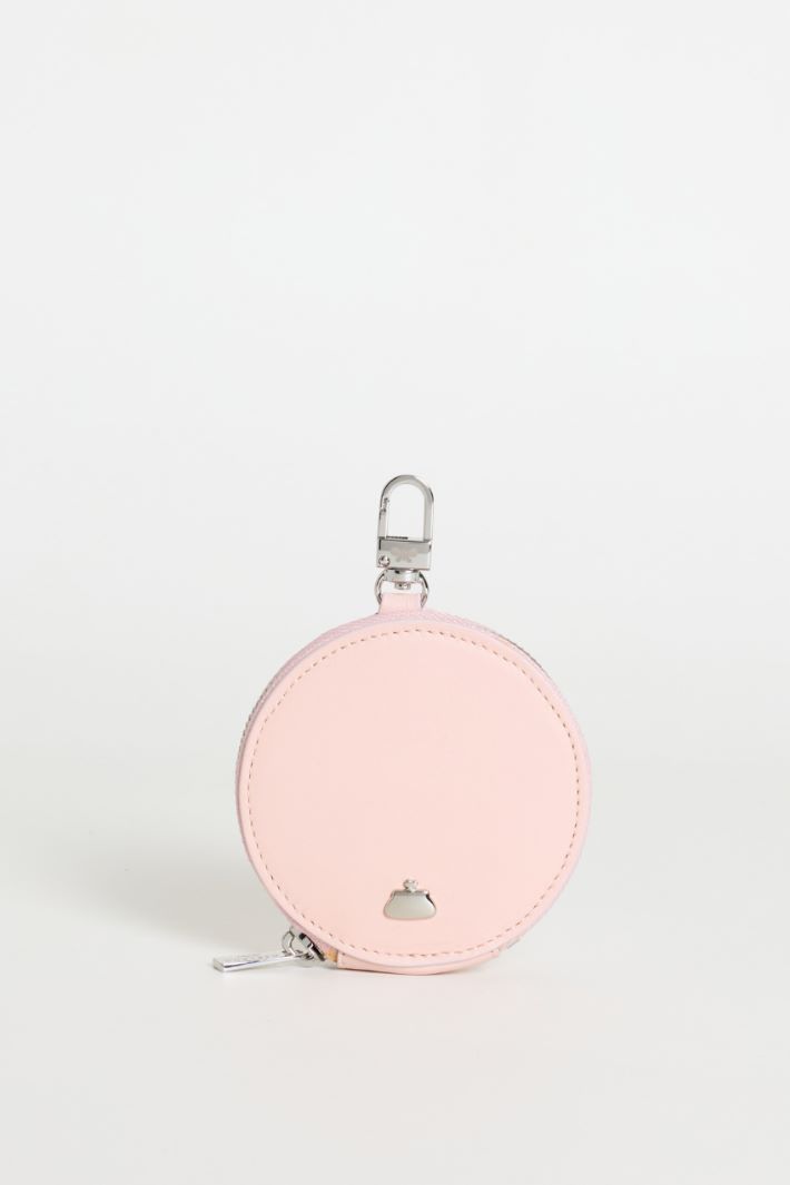 Portamonete in pelle liscia - ROSA - Intrend