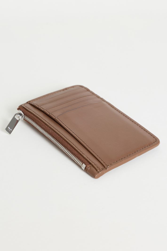 Portacarte in pelle - MARRONE - Intrend - 2