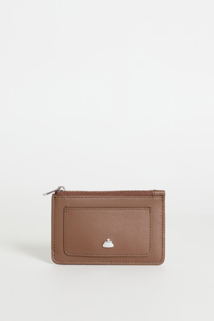 Portacarte in pelle - MARRONE - Intrend
