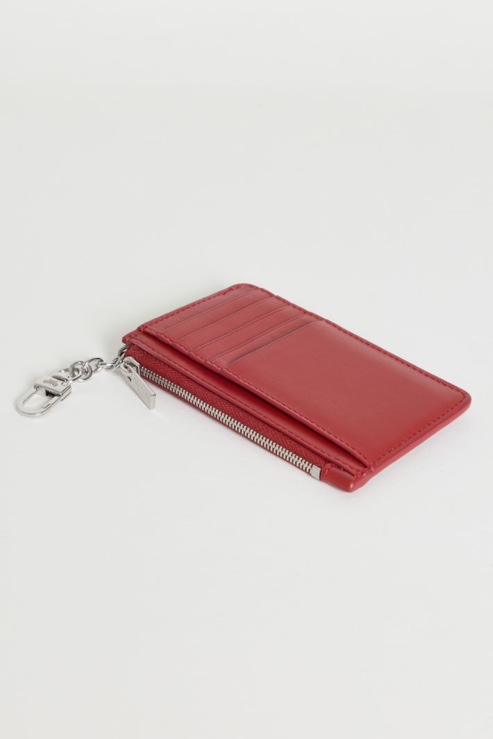 Portacarte in pelle - ROSSO - Intrend - 2
