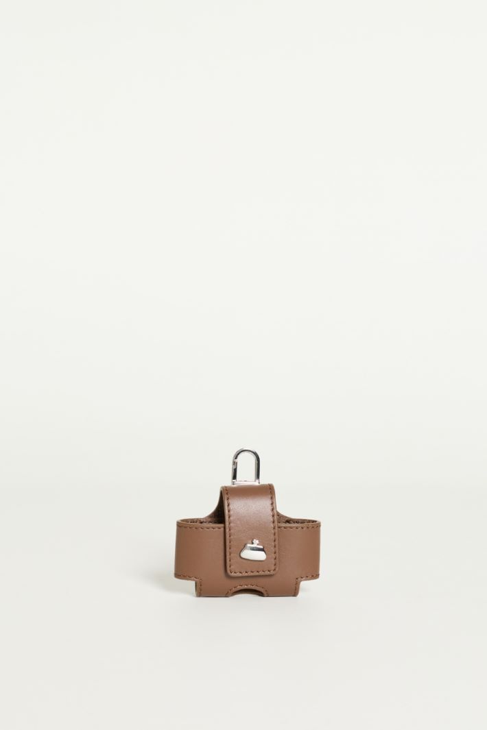 Porta auricolari in pelle - MARRONE - Intrend
