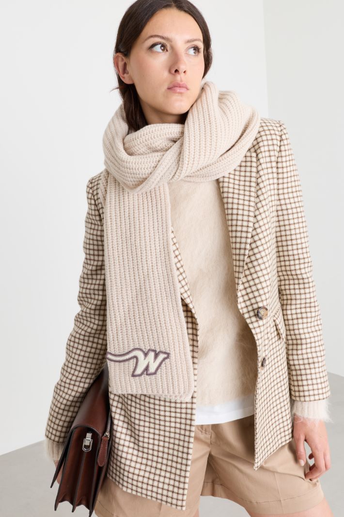Wool Scarf - BEIGE - Intrend - 2