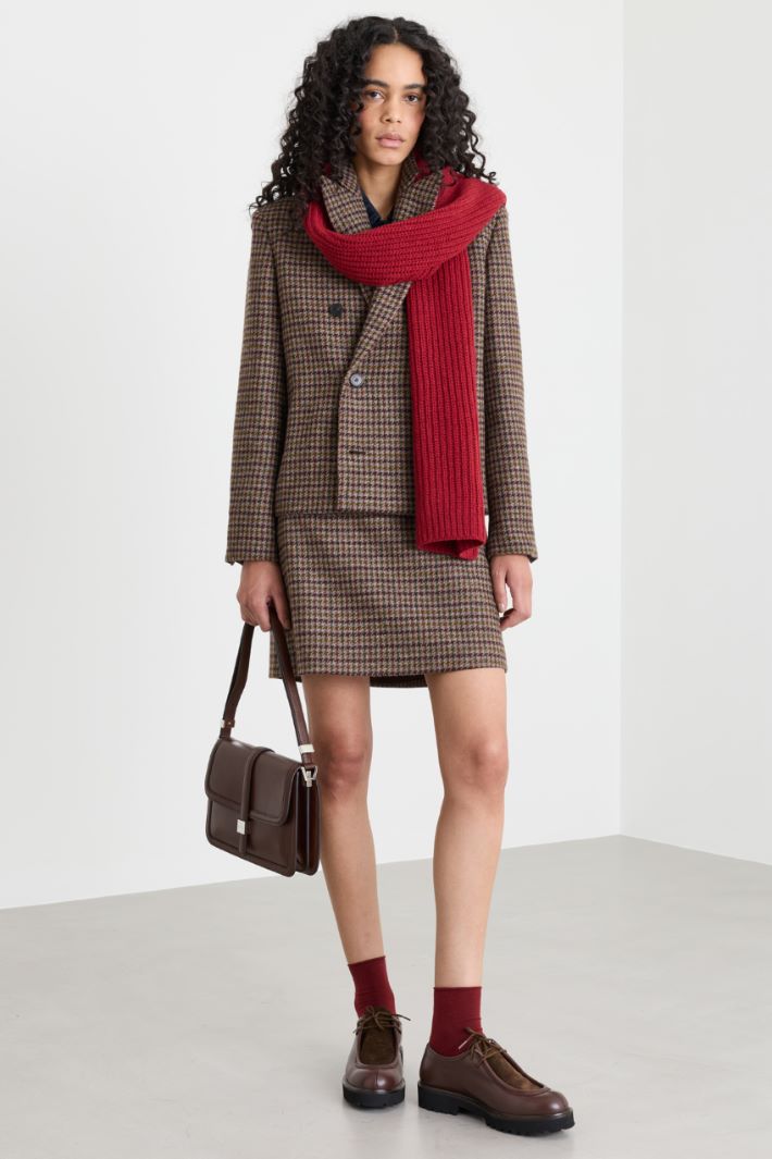 Wool Scarf - RED - Intrend - 2
